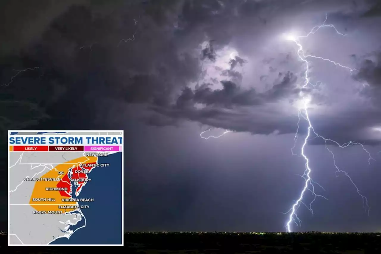 Severe thunderstorms erupt in New York City, DC, and Philadelphia