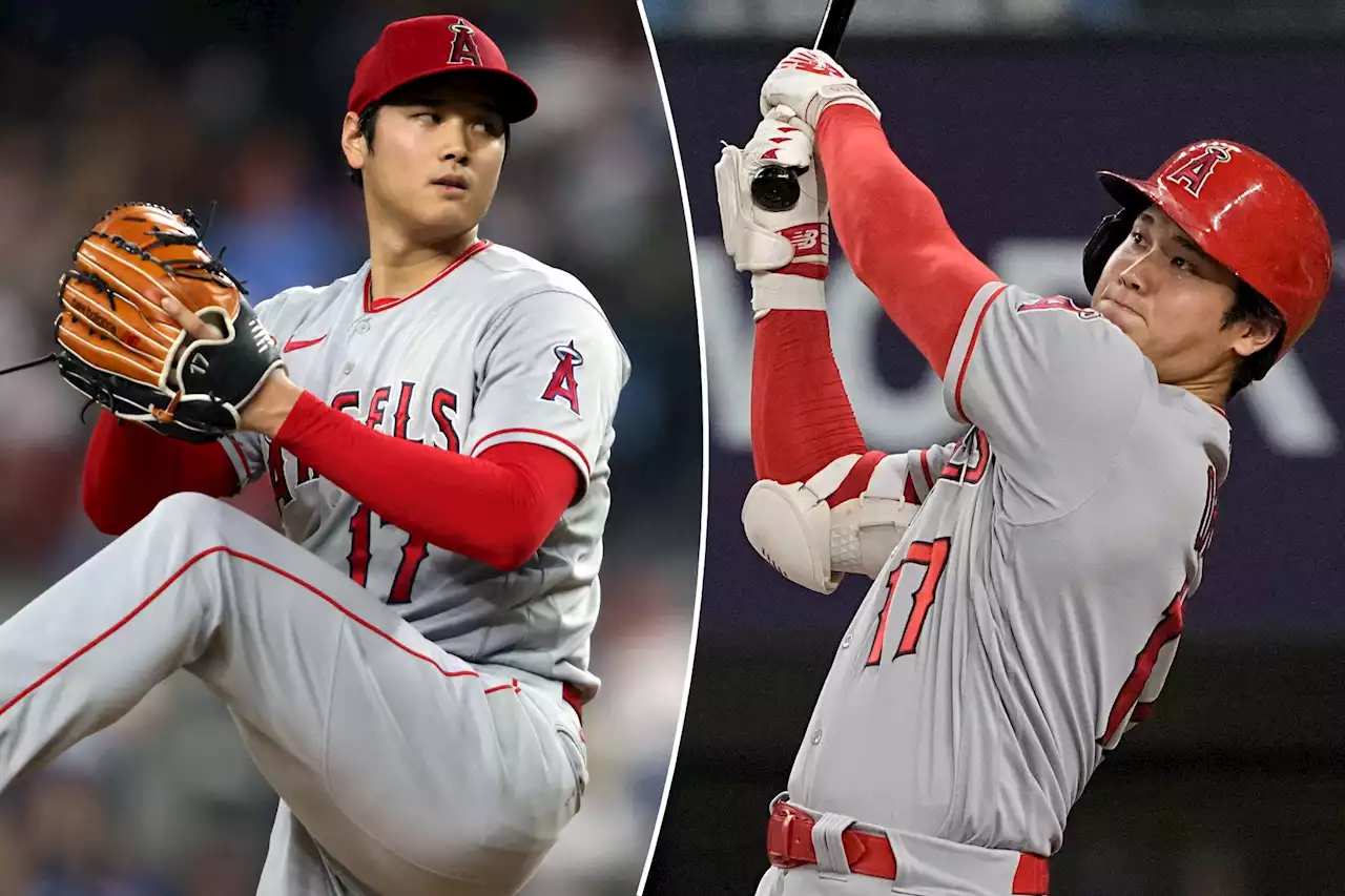 Shohei Ohtani picks up win, ties MLB HR lead as Angels top Rangers