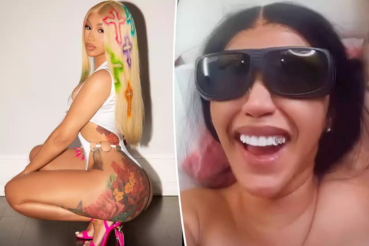 ‘Hairy bitch’ Cardi B films painful full-body laser hair removal: ‘I’m so scared’