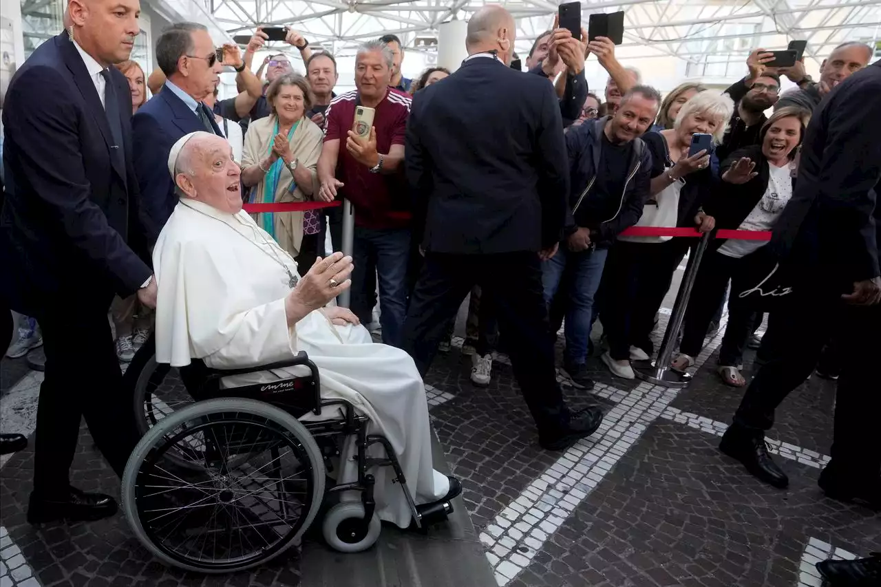 Pope Francis leaves hospital 9 days after operation; ‘better than before’