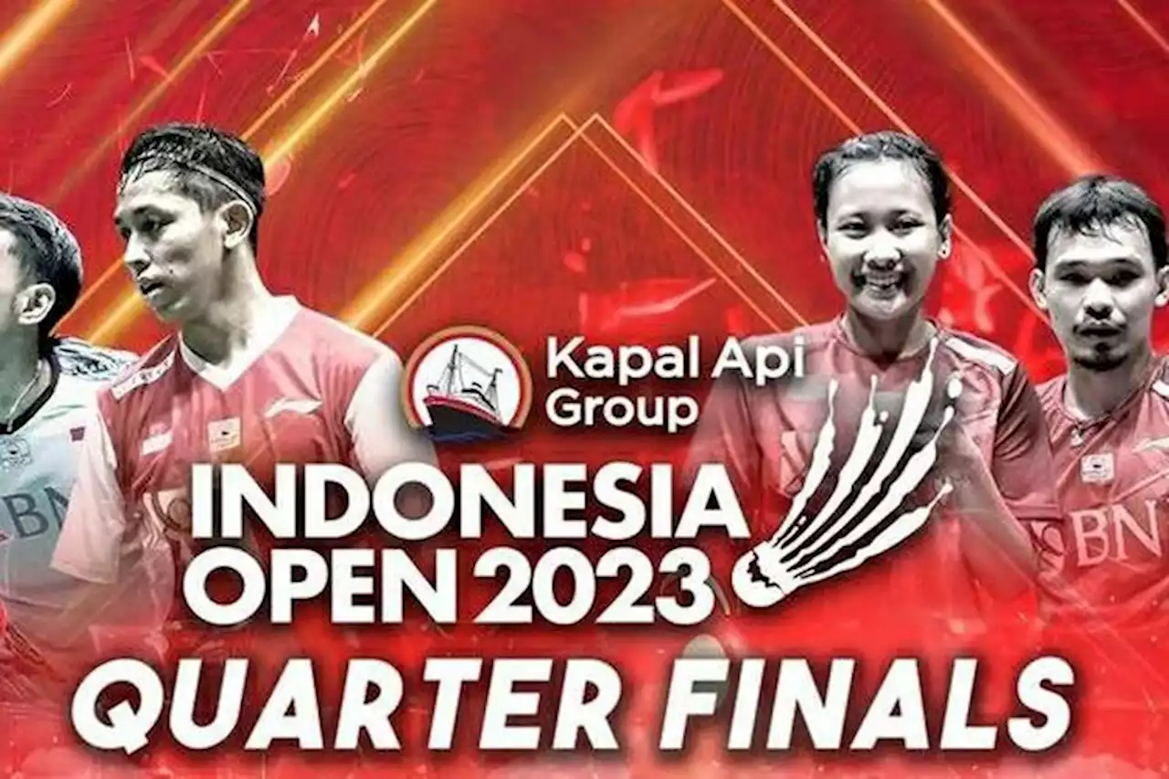 Jadwal Tayang Badminton Indonesia Open 2023 Hari ini Jumat 16 Juni 2023