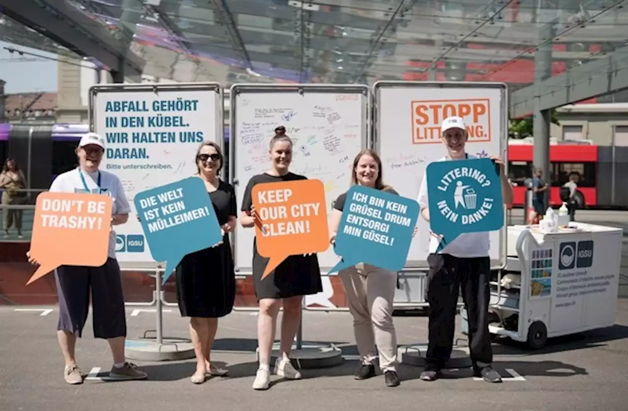 Medienmitteilung: «Gemeinsam gegen Littering für eine saubere Bundesstadt»