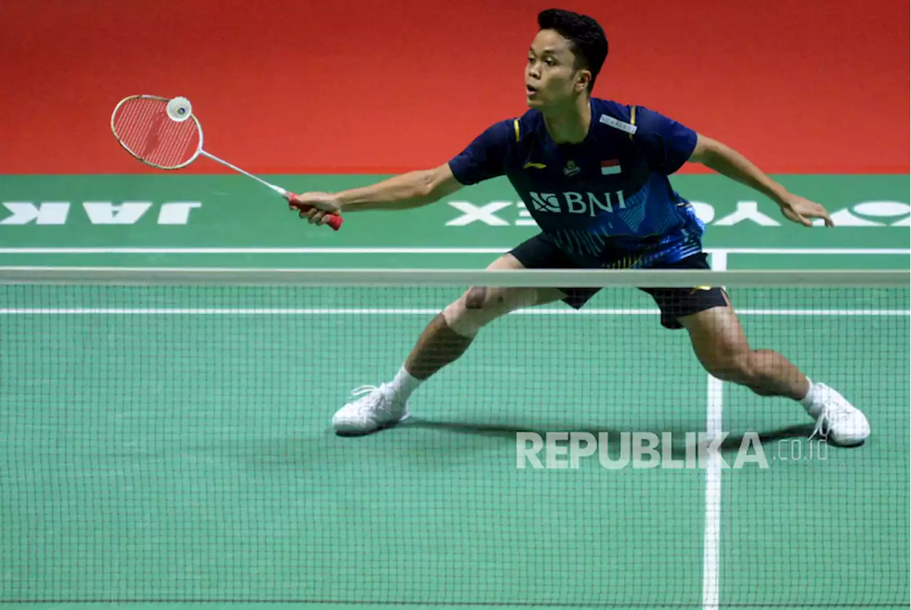 Tampil Nekat dan Berani, Anthony Ginting Lewati Adangan Jojo di Perempat Final |Republika Online