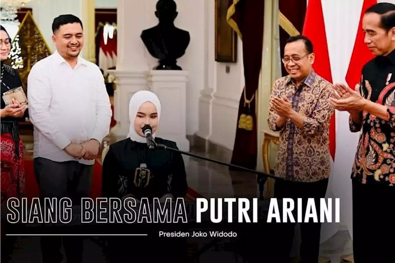 President Jokowi meets singing sensation Putri Ariani ahead of America’s Got Talent finals