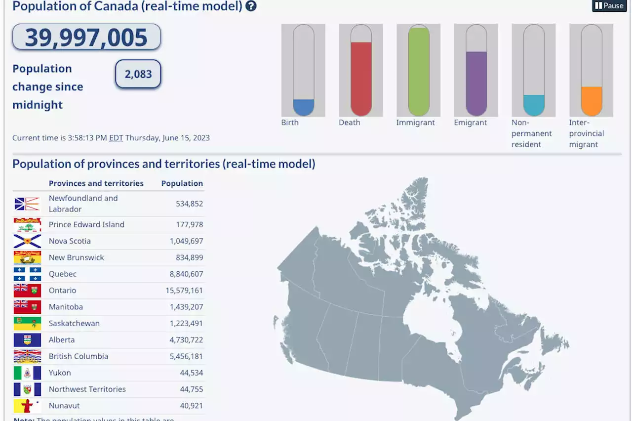 Watch Canada’s population surpass 40 million people in real time - Terrace Standard