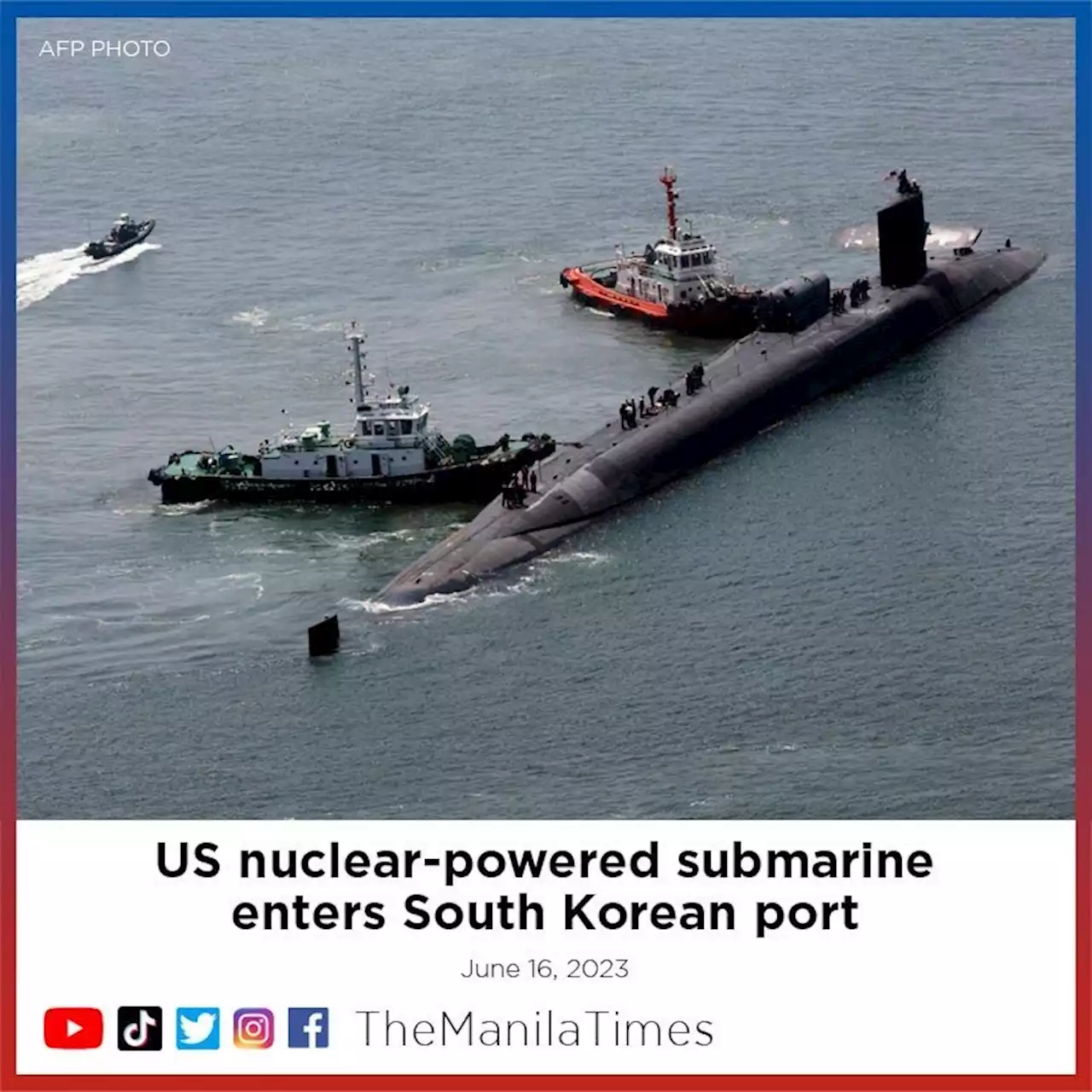 US nuclear-powered submarine enters South Korean port