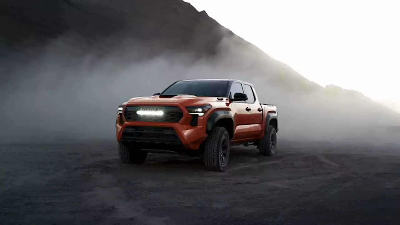 2024 Tacoma Toyota TRD Pro teased in a special 'Terra' orange color - Autoblog