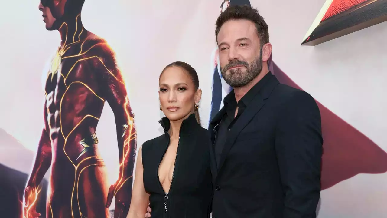 Jennifer Lopez Wears a Wetsuit-Inspired Dress on the Red Carpet