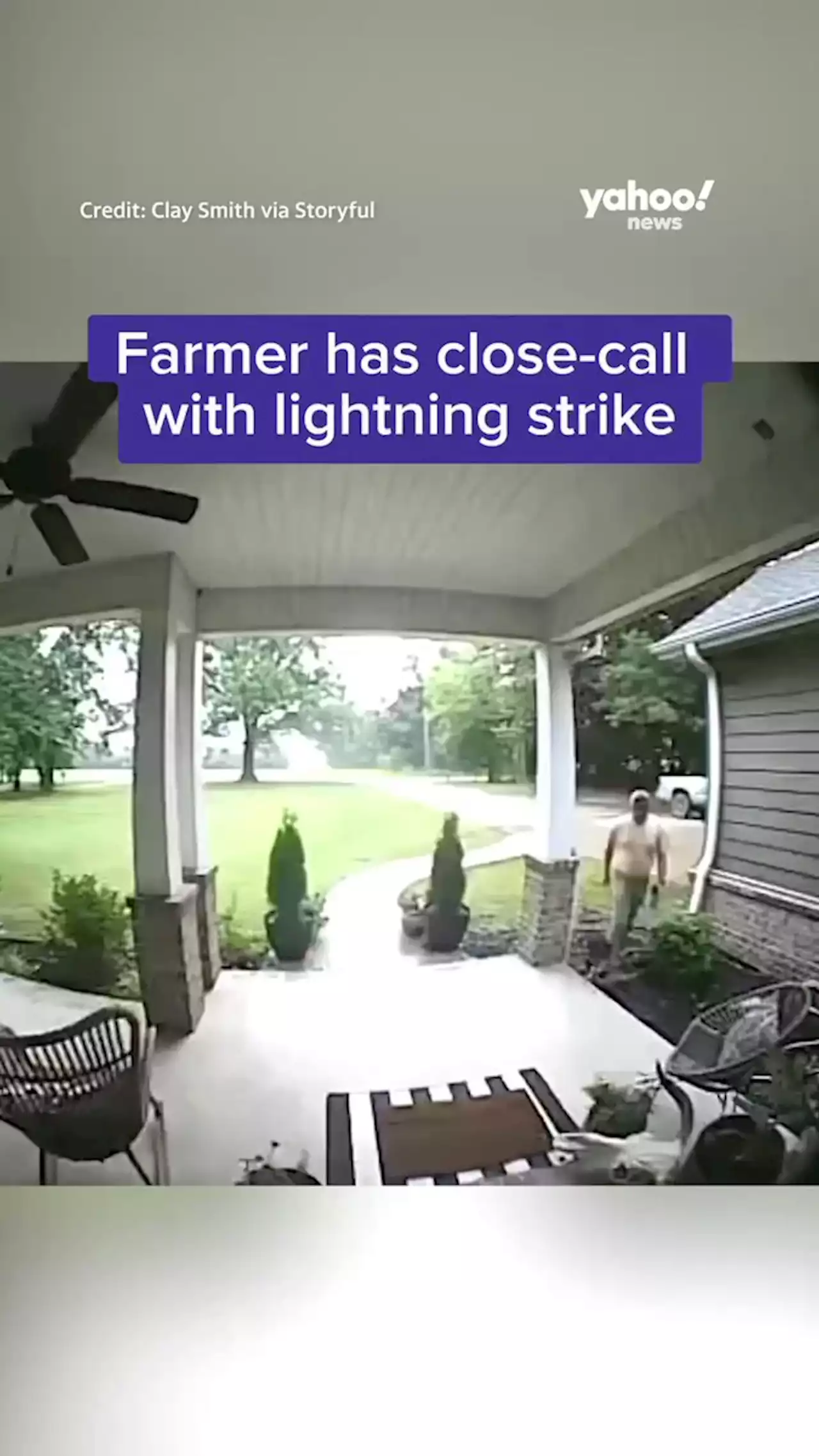 Arkansas Farmer Startled by Near-Miss Lightning Strike