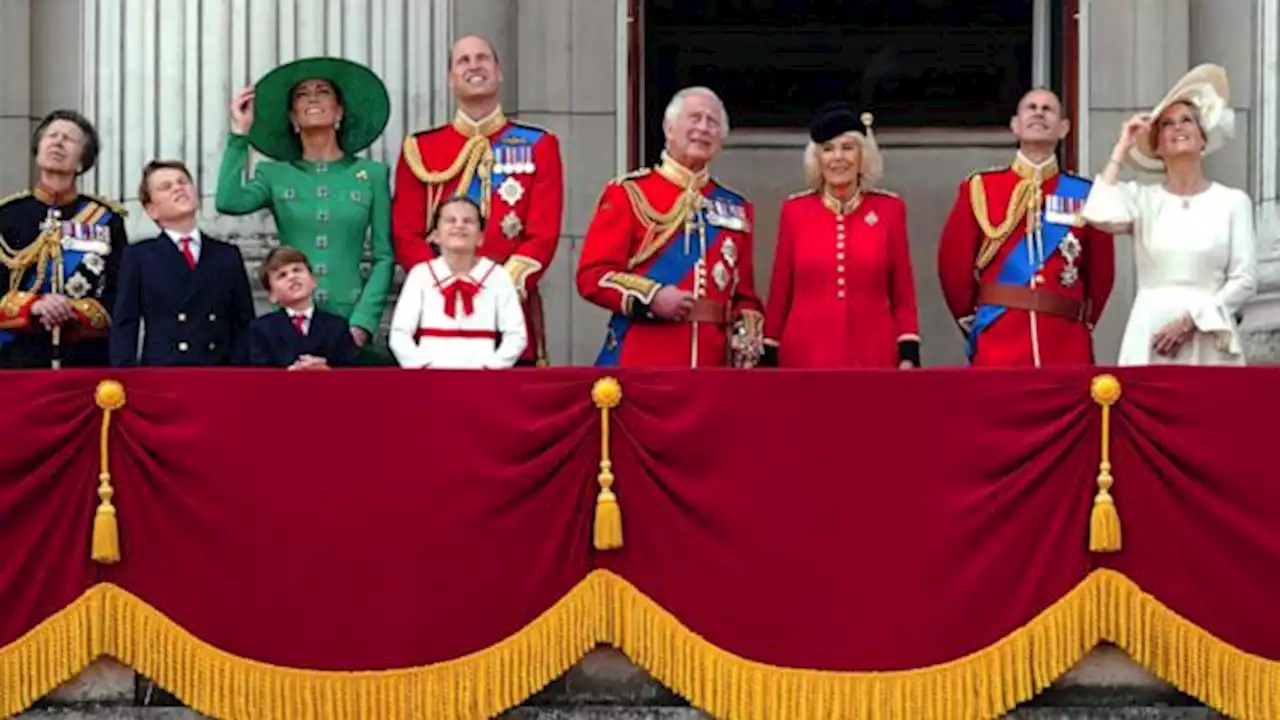 George, Charlotte and Louis join grandfather King Charles III at his 1st Trooping the Colour as king