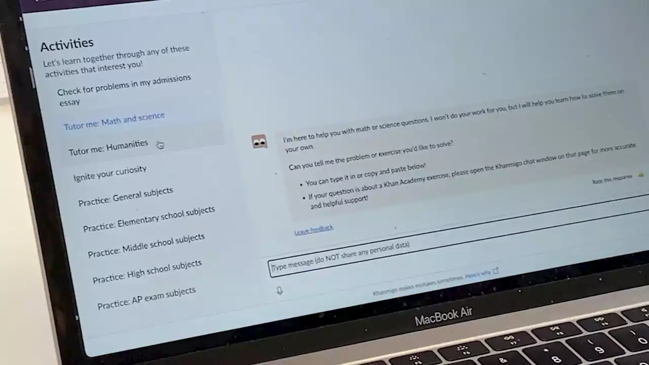Bay Area-developed AI chatbot tutor 'Khanmigo' aims to transform student learning