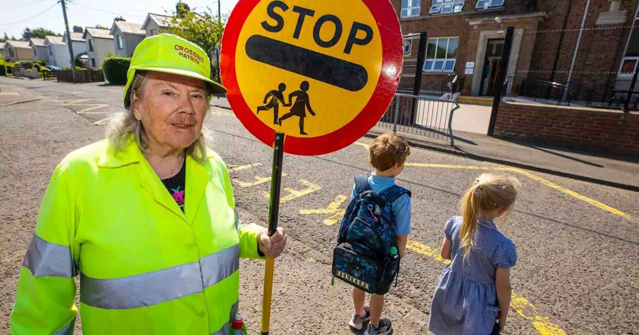 Co Antrim lollipop lady has no plans to retire as she gets honour at 93