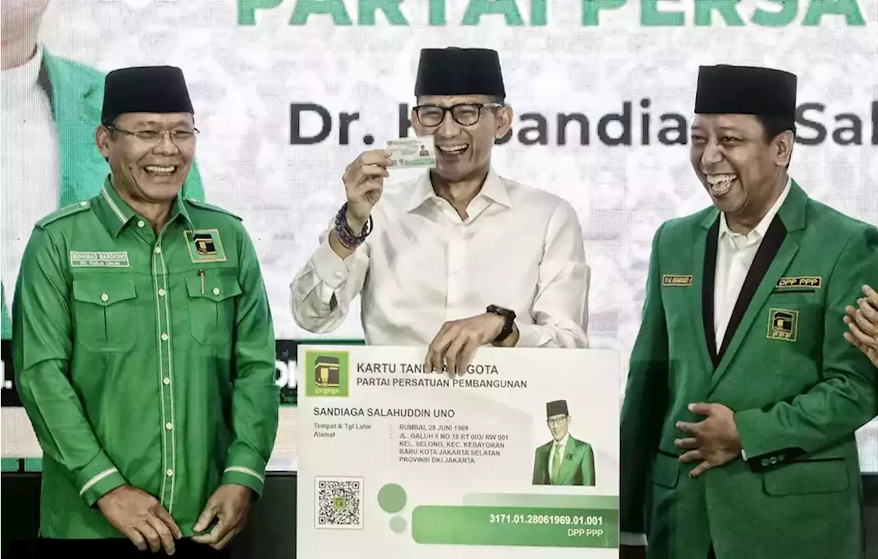 Sandiaga Sah Jadi Cawapres PPP, Mardiono Mau Lobi Megawati