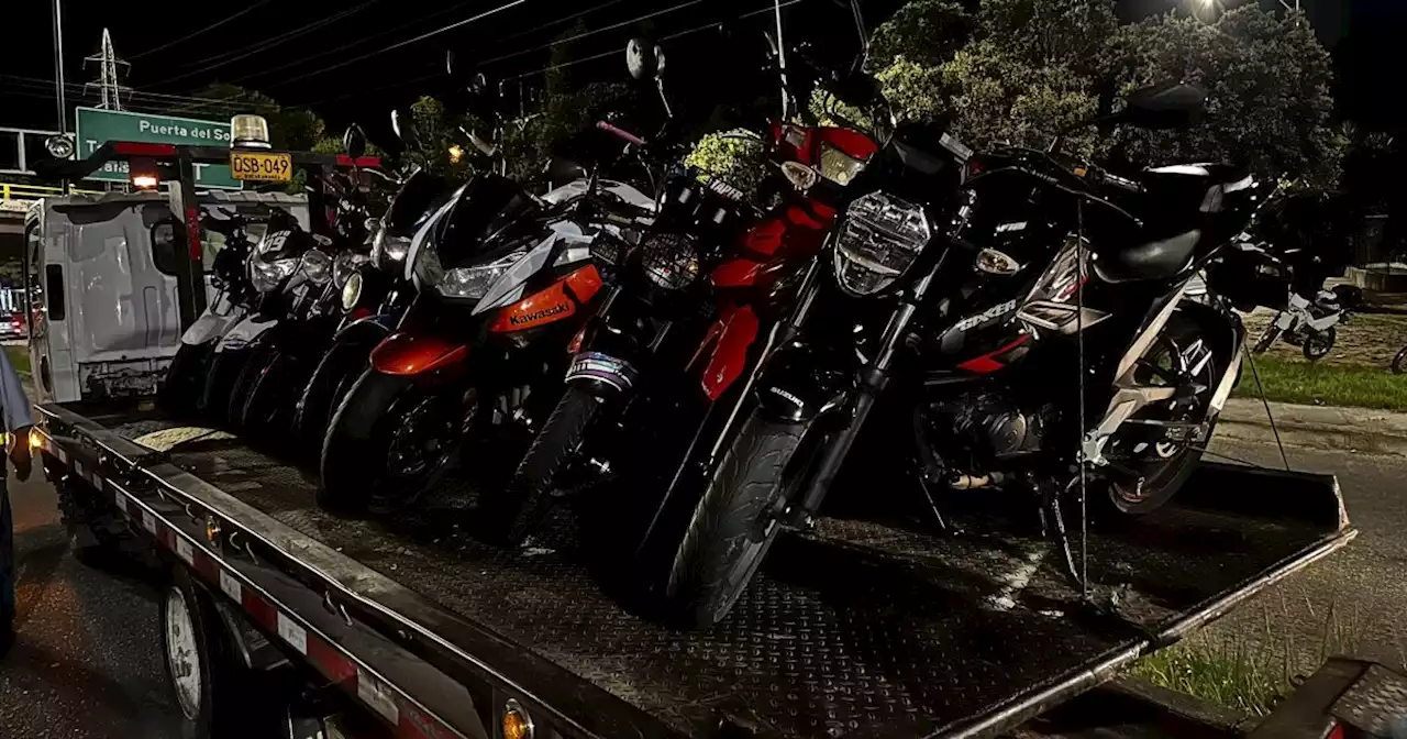 Más de 100 motocicletas fueron inmovilizadas en Bucaramanga por violar las normas de tránsito