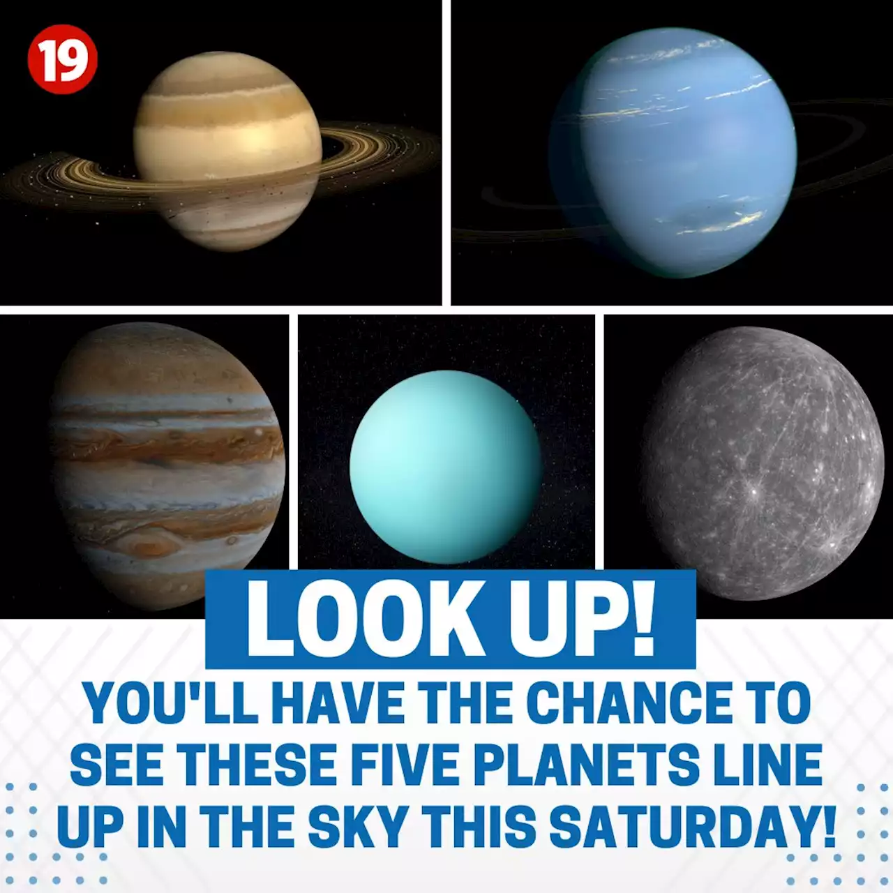 How to see 5 planets line up in the sky on Saturday morning