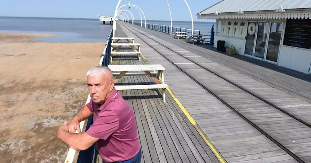 Cafe boss feels like 'he's in apocalypse' after business stranded on closed pier