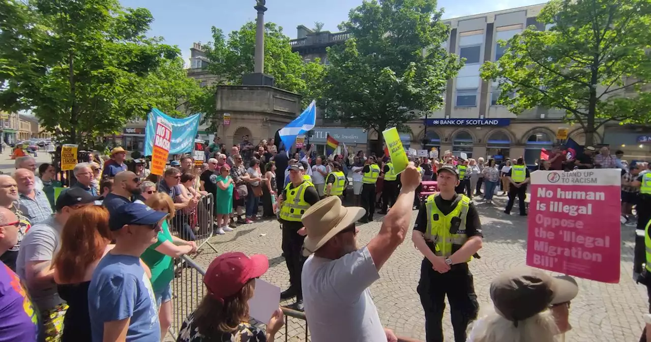 Neo-Nazis sent packing from Scots town by anti-hate counter-protest