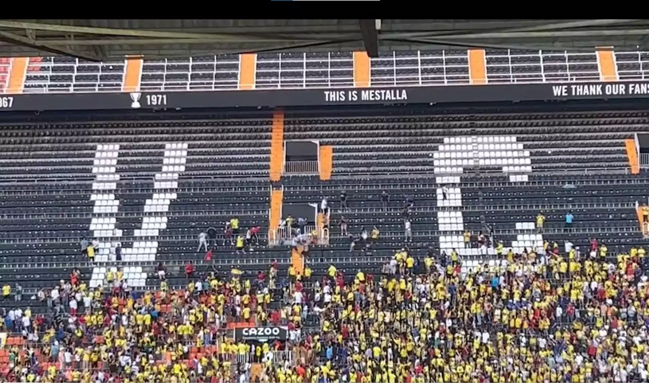 Hinchas colombianos se pelean en juego amistoso contra Irak