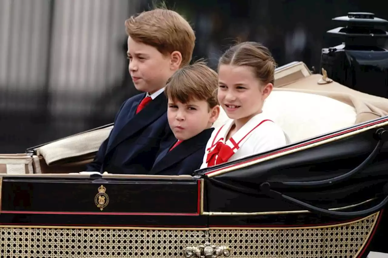 See the moment Prince Louis saluted to crowds at Trooping the Colour