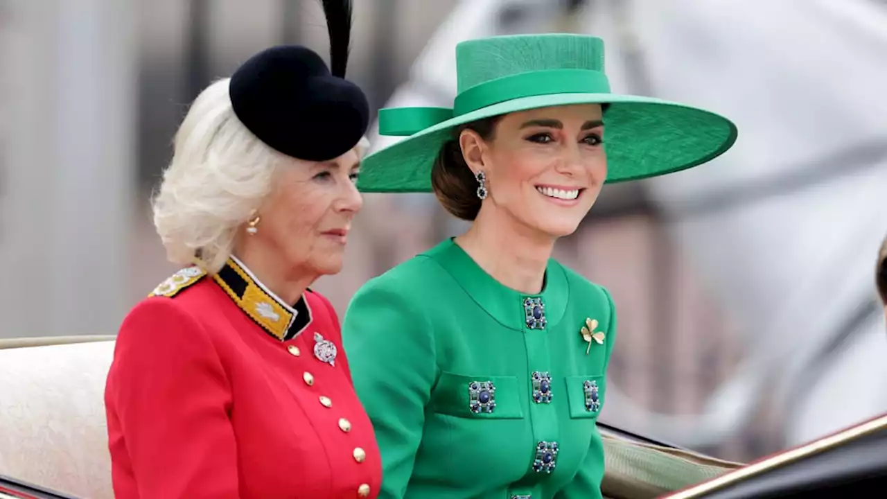 The Princess of Wales marks milestone moment alongside George, Charlotte and Louis at Trooping - photos