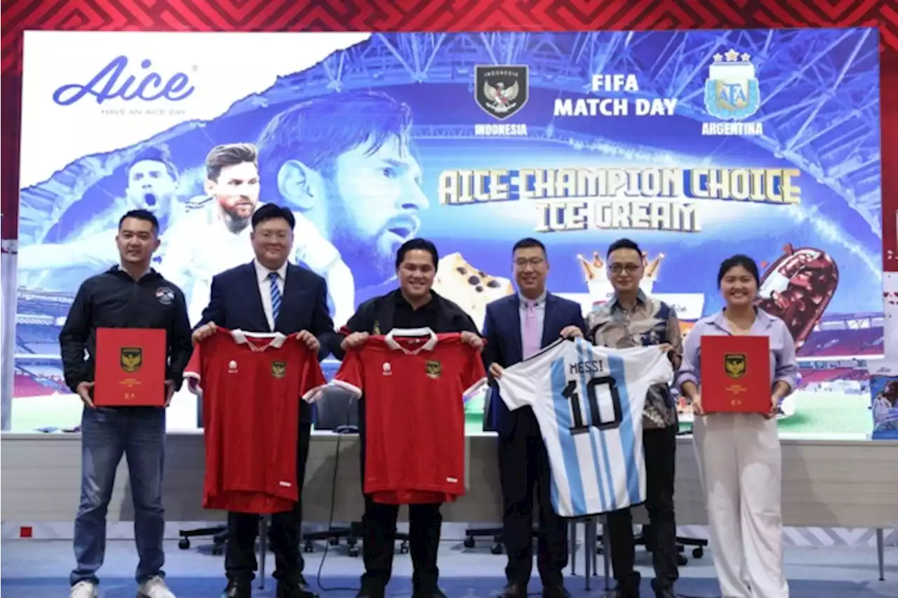 Bersama PSSI, Aice Group Sukseskan Pertandingan Akbar Indonesia vs Argentina