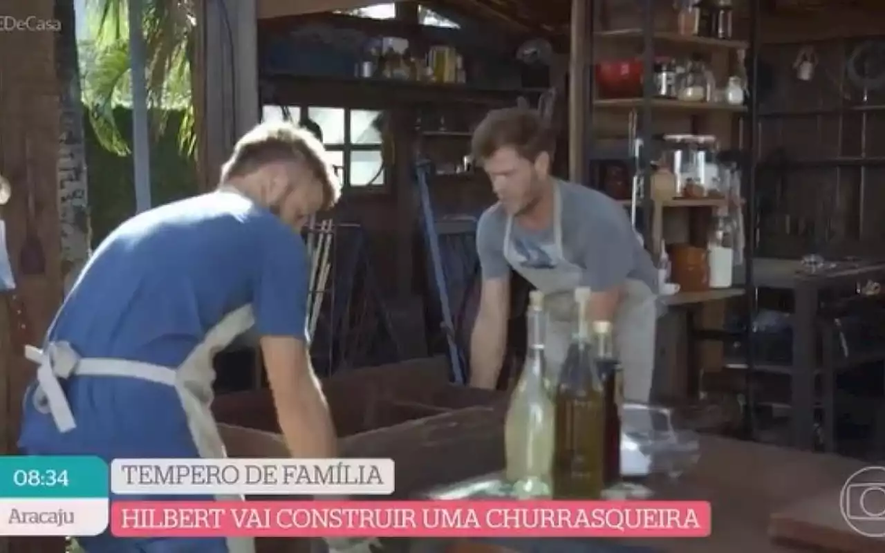 Rodrigo Hilbert surpreende no 'É de Casa' ao construir churrasqueira | Televisão | O Dia