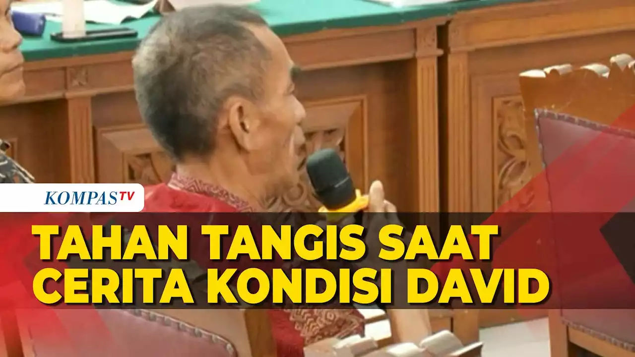 Momen Saksi Satpam Tahan Tangis Cerita Kondisi David Usai Dianiaya Mario Dandy