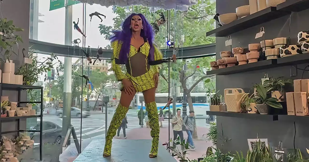 Drag queens try to provide downtown San Francisco with a boost