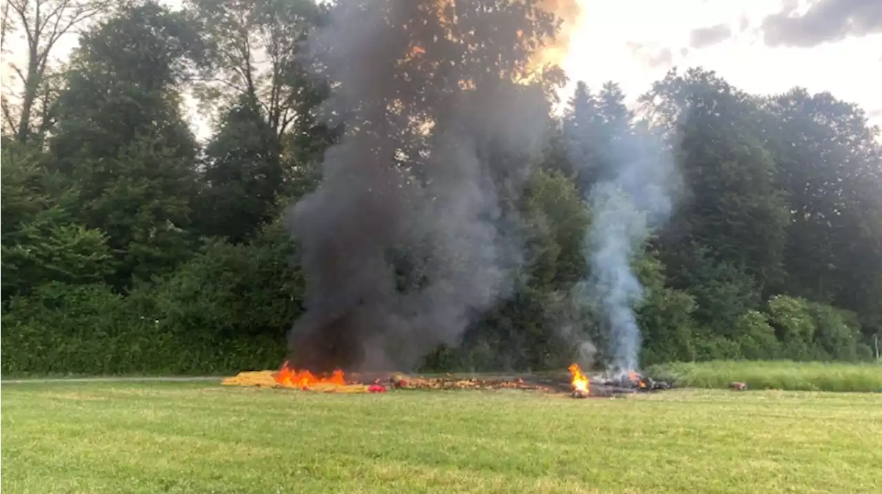 Heißluftballon in Flammen: Mehrere Schwerverletzte