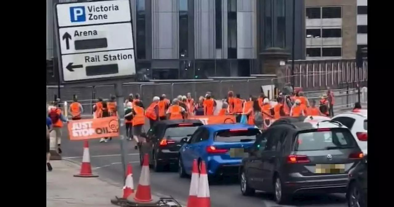 Just Stop Oil protest causes ‘carnage’ in Manchester city centre