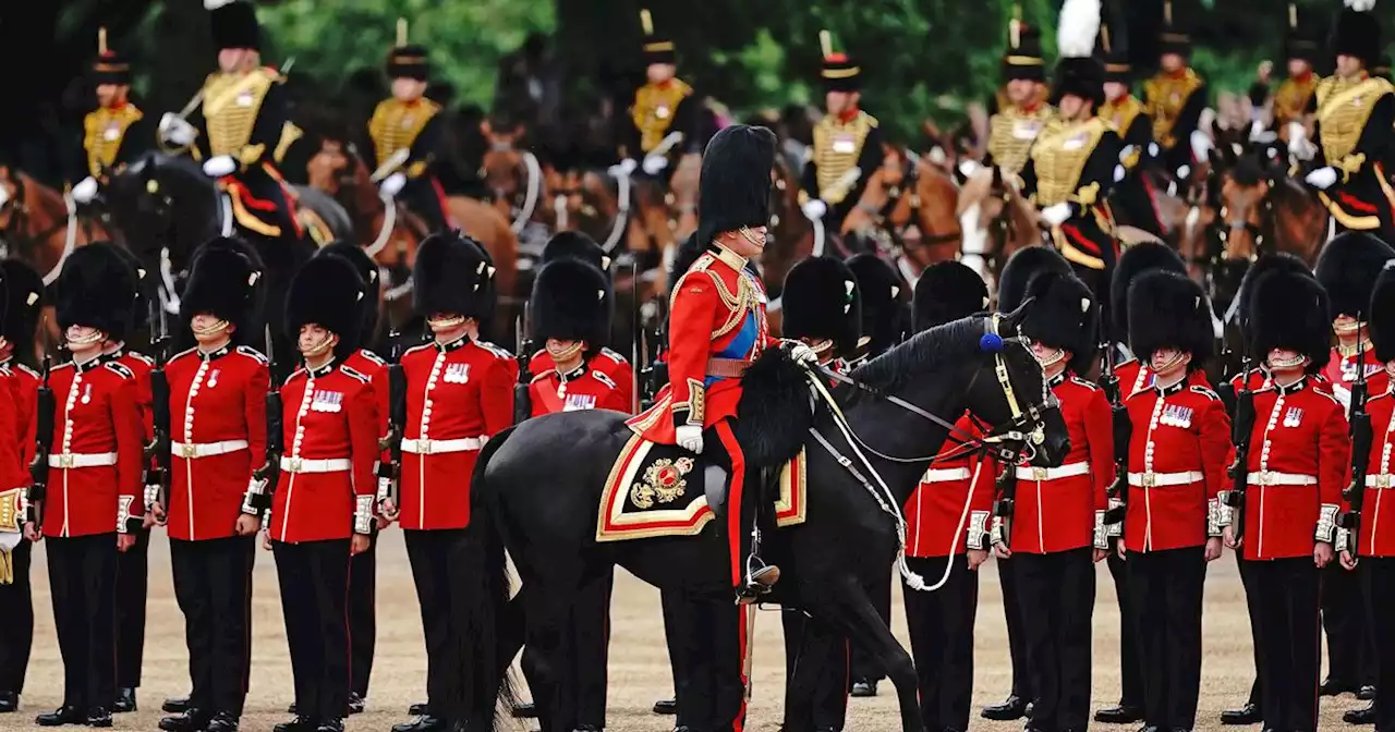 King Charles takes part in first Trooping the Colour ceremony as monarch