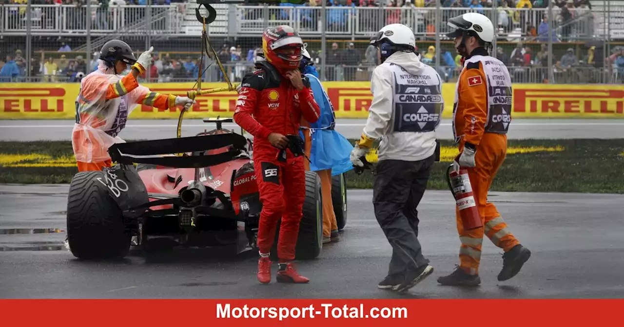 F1-Training Kanada: Sainz-Crash bei Verstappen-Gala im Nassen