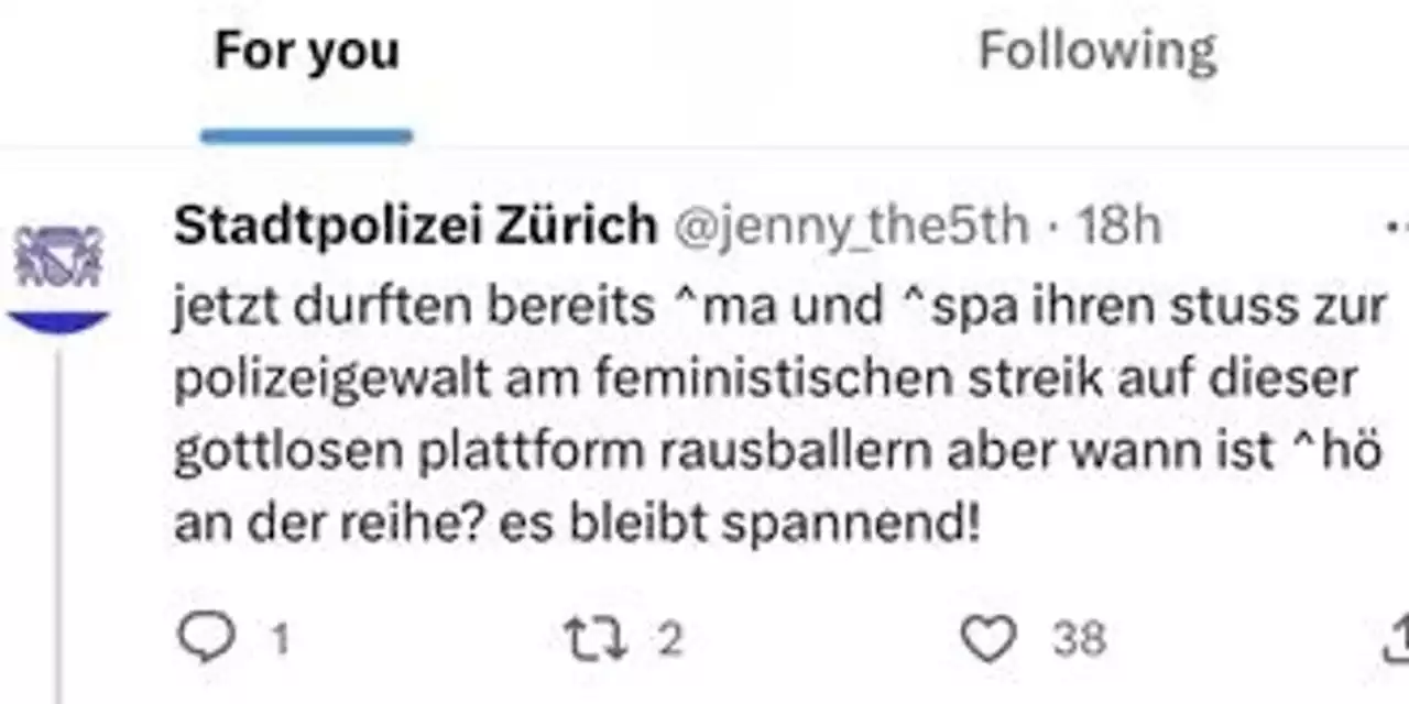 Frauenstreik: Linke geben sich auf Twitter als Zürcher Polizei aus