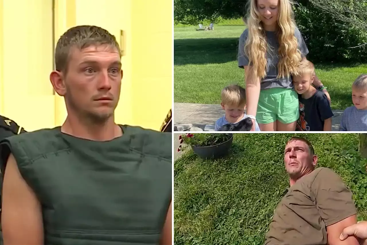 Ohio dad who ‘gunned down’ his kids arrested in harrowing footage