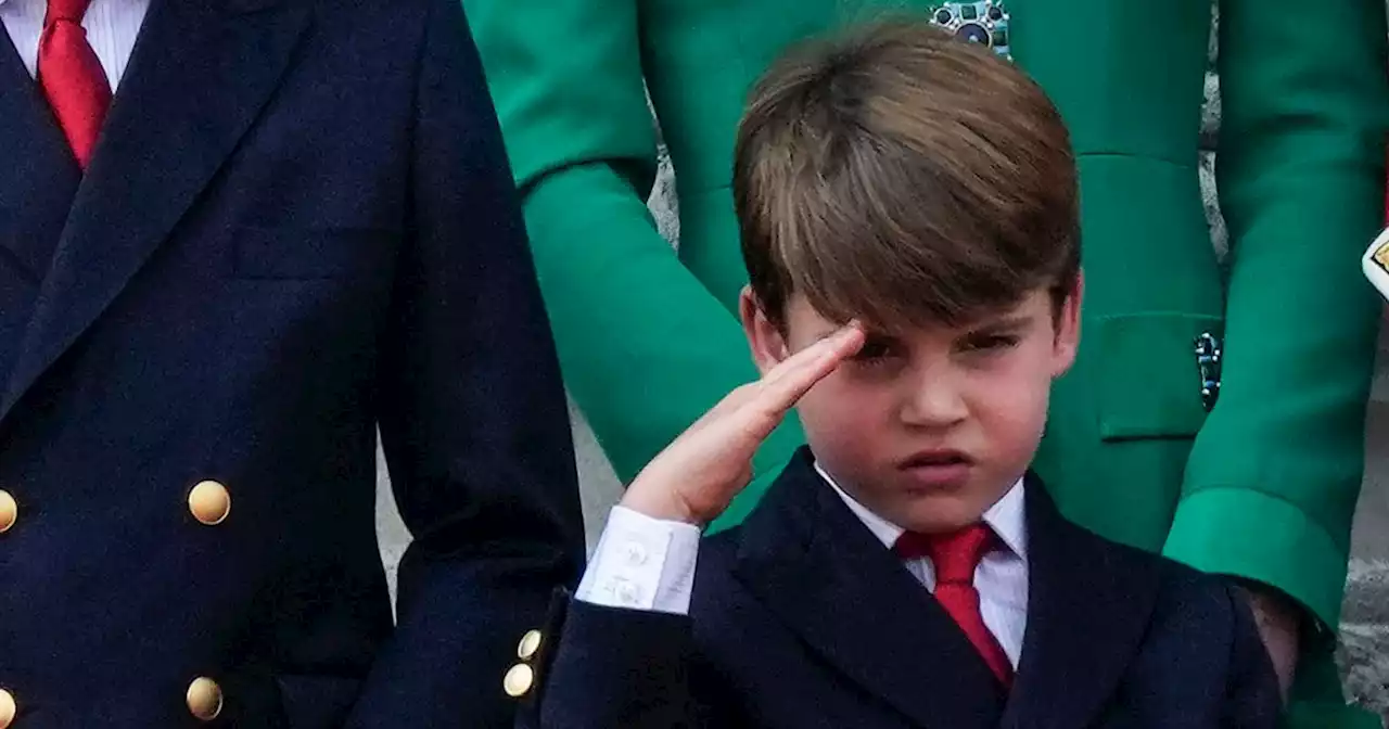 Louis steals the show again as he salutes crowd at Trooping the Colour flypast