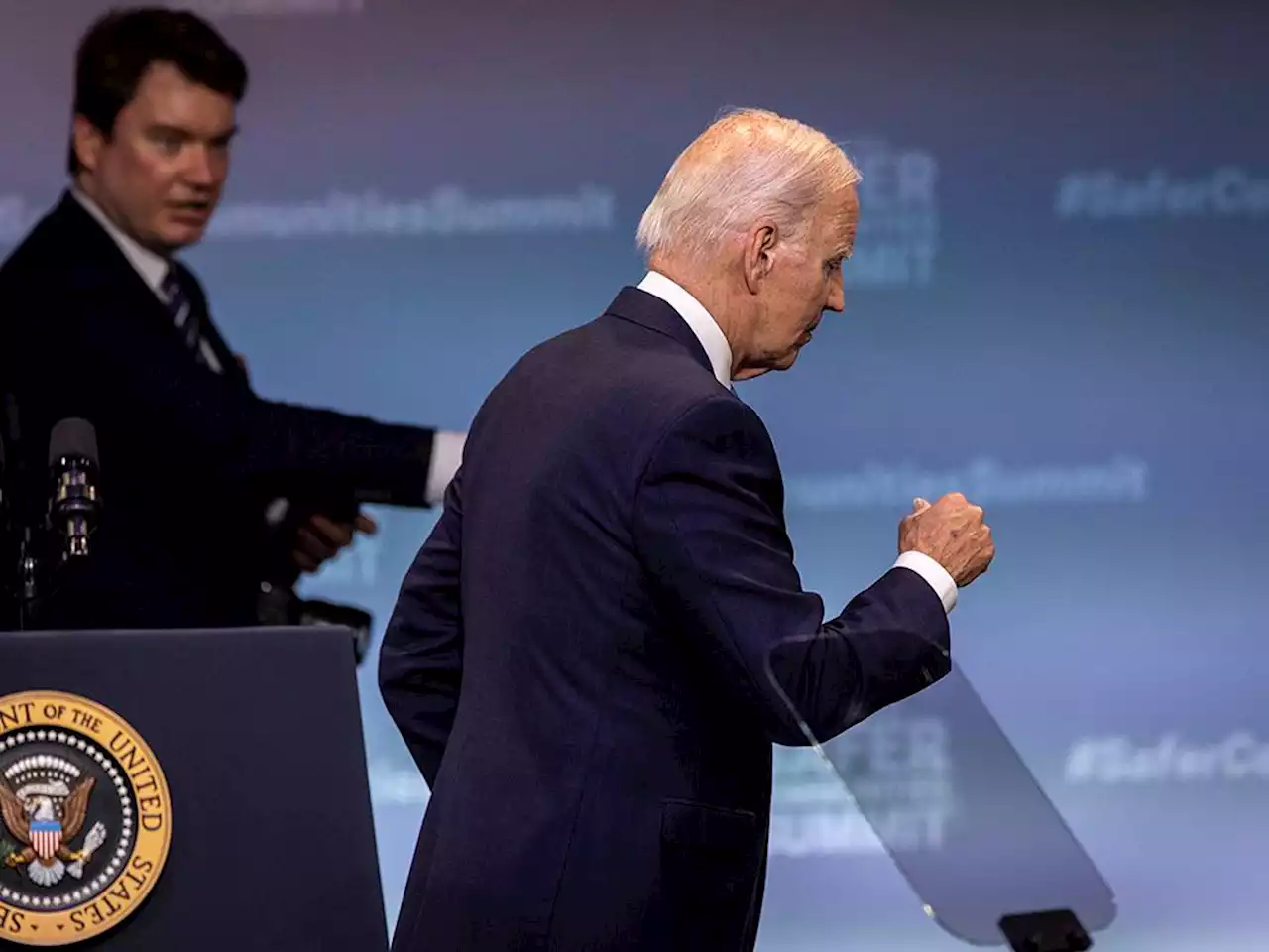 Joe Biden baffles audience by ending Connecticut speech with ‘God save the Queen’