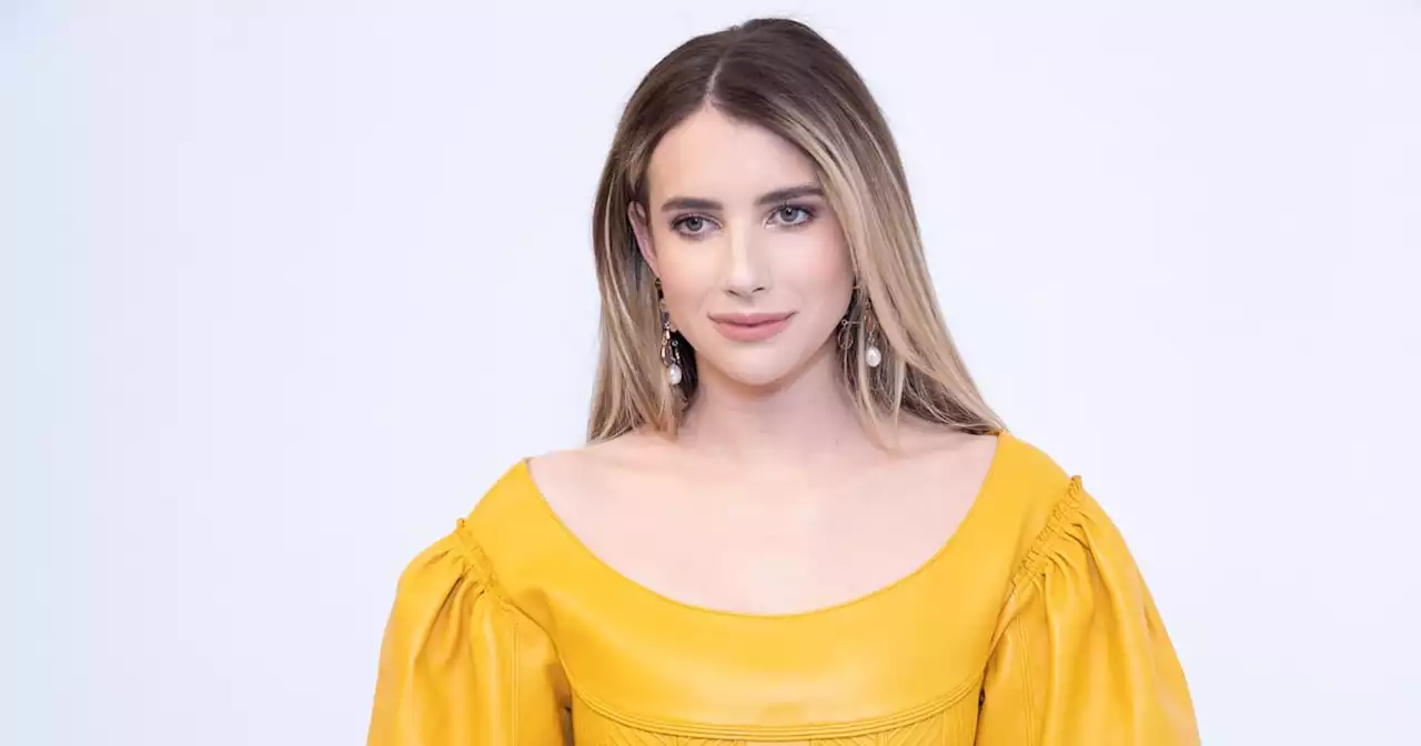 Emma Roberts Styles Her Tiny Green Thongkini With High Heels