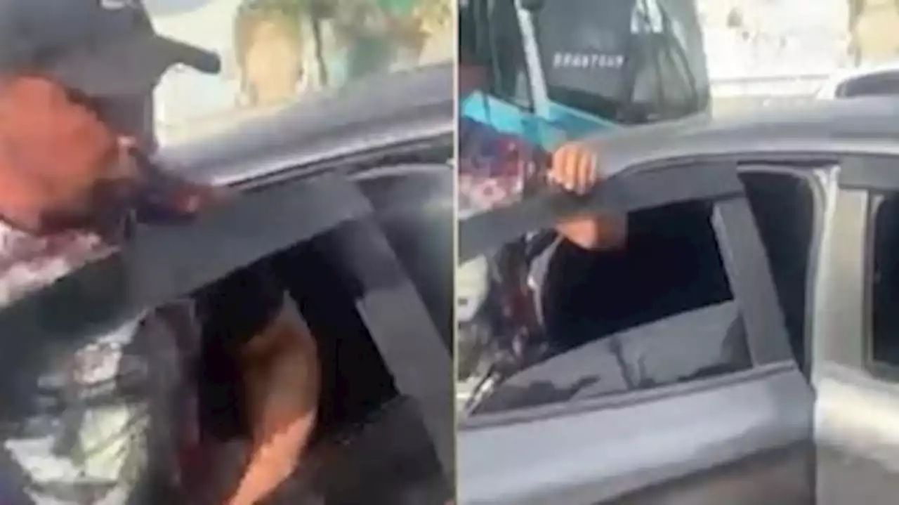 PM do Pará quebra porta de carro de aplicativo após pane no Rio; vídeo registrou vandalismo