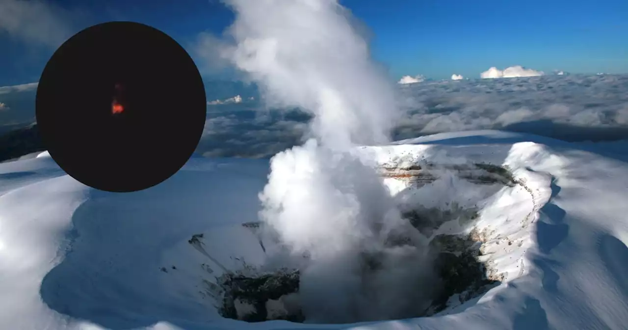 Volcán Nevado del Ruiz volvió a generar alarma: captaron una luz roja durante la noche