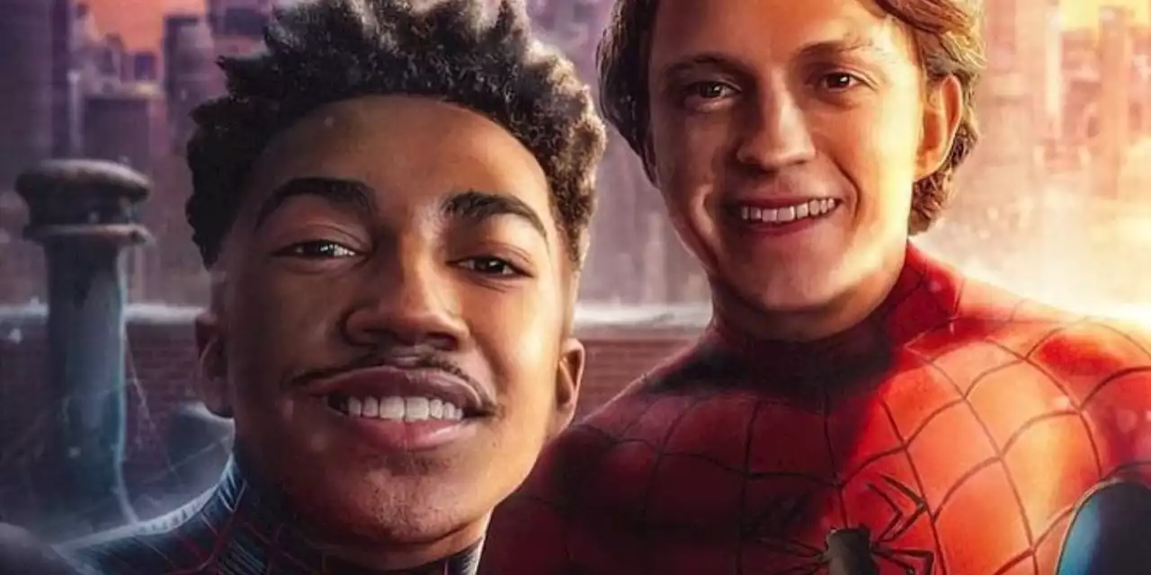 Spider-Verse Fan Art Imagines Live-Action Miles Morales With Tom Holland's Spider-Man