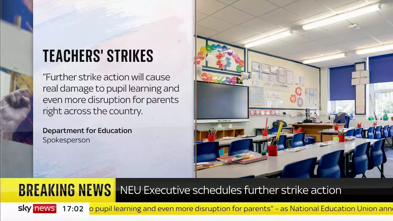 Teachers to go on strike for another two days this school term, union says