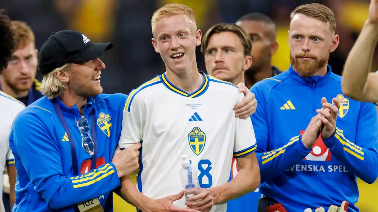 Fotboll: Hugo Larsson efter debuten: ”Speciellt”