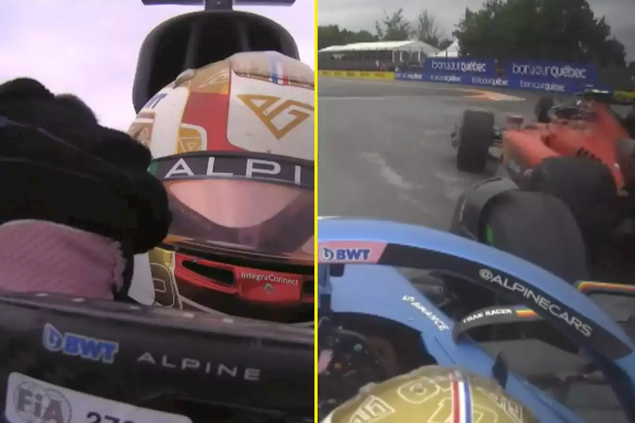 'He should be banned!' - Gasly punches helmet after 'ridiculous' blocking from Sainz