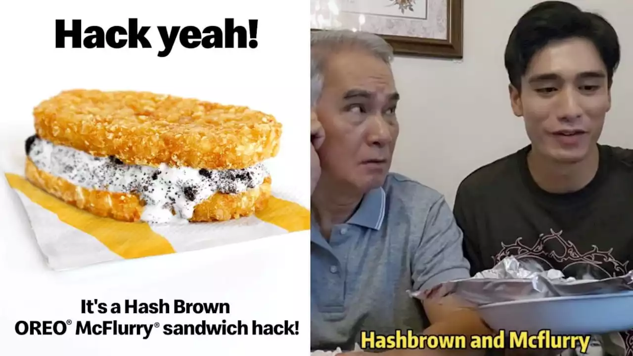 'Got people eat like this?': Zhu Houren and son Joel Choo try McDonald’s Oreo McFlurry and hashbrown hack