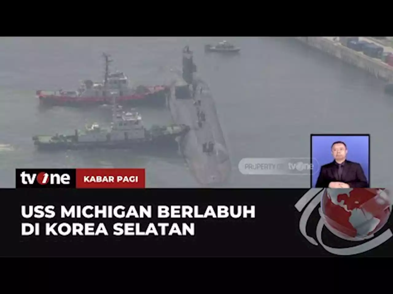 Menjawab Ancaman Korut, USS Michigan Berlabuh di Korea Selatan - tvOne