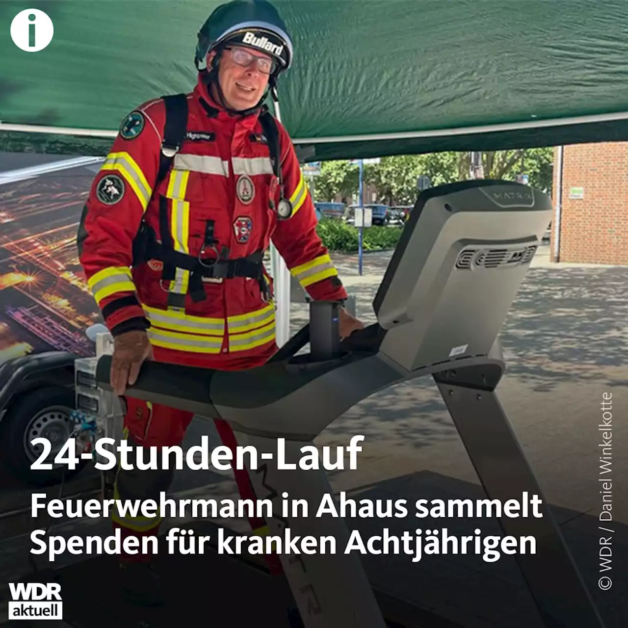 Spendenaktion erfolgreich: Feuerwehrmann aus Heek schwitzt für kranken Jungen