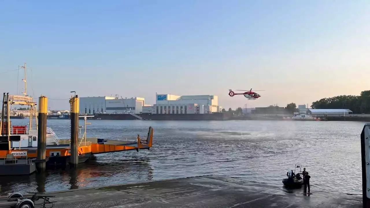 großaufgebot der feuerwehr sucht nach person in der weser