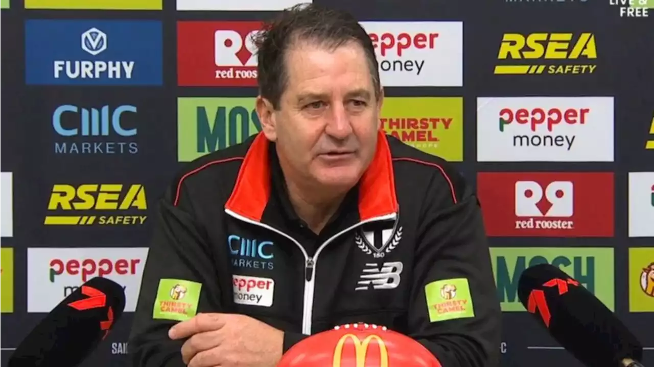 Ross Lyon takes aim at ‘inaccurate’ St Kilda rumour: ‘I picked up on that’