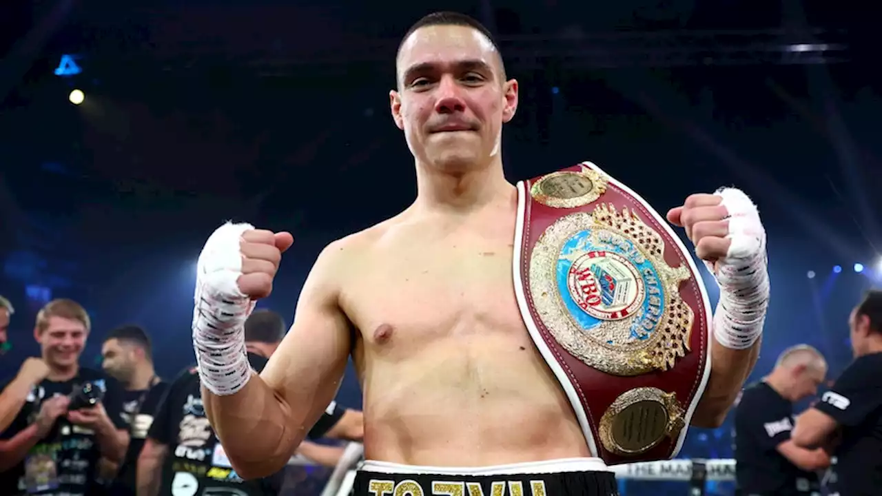 77 seconds of mayhem — Tim Tszyu finishes world interim title bout in half a round