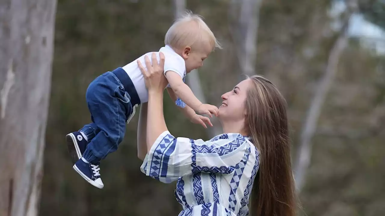 Daryna fled Ukraine alone, pregnant and frightened. So far, her family has only had a few days together